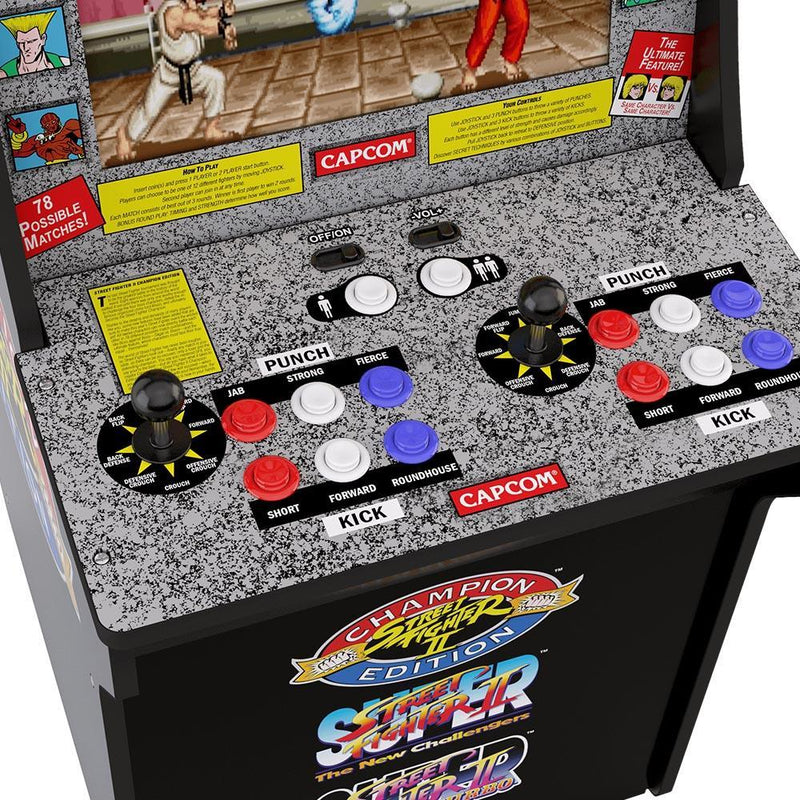 Street Fighter Retro Arcade Machine Arcade1Up Game Cabinet 3 games in 1 17&