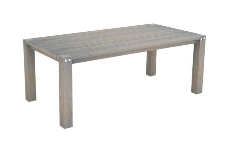 Sturdy 2 Metre Table Grey Brush Finish Payday Deals