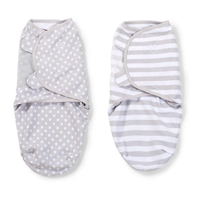 Summer Infant - Original Swaddle Small Grey Dot & Stripe 2Pk