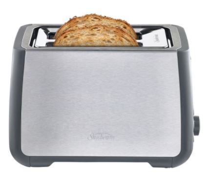 Sunbeam Long Slot 2 Slice Toaster in Stainless Steel TA4520 Payday Deals