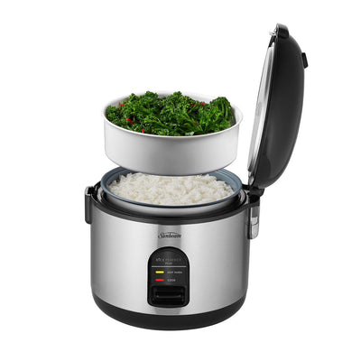 Sunbeam Perfect 7 Cup Deluxe Jar Electric Non Stick Rice Cook Steamer Cooker Payday Deals