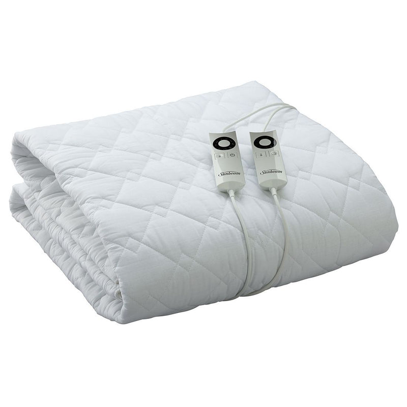 Sunbeam Sleep Perfect Quilted Electric Blanket Super King Payday Deals