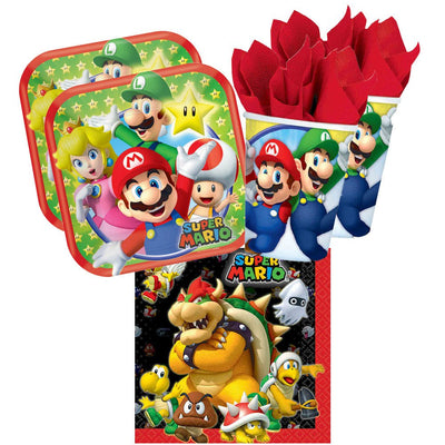 Super Mario Brothers 16 Guest Tableware Pack