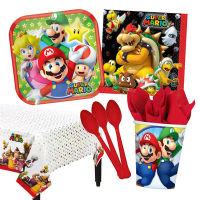 Super Mario Brothers 8 Guest Deluxe Tableware Pack