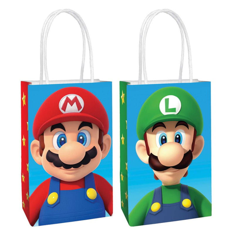 Super Mario Brothers 8 Guest Kraft Favour Bag Party Pack Payday Deals
