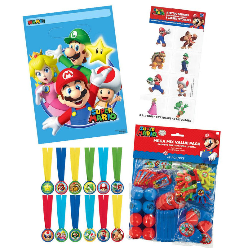 Super Mario Brothers 8 Guest Loot Bag Party Pack Payday Deals