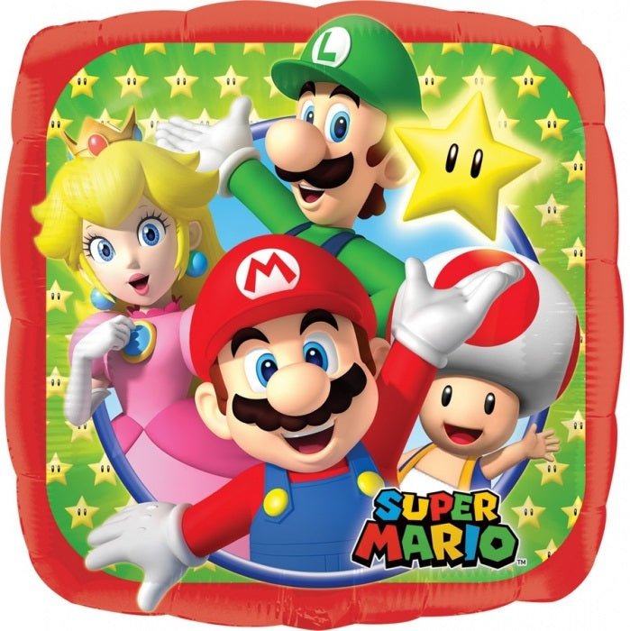 Super Mario Brothers Square Foil Balloon Payday Deals