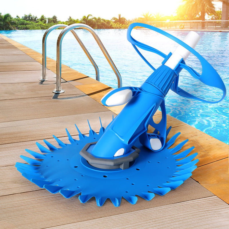 Swimming Pool Cleaner Automatic Floor Climb Wall Vacuum Hose 10M Suction Blue Payday Deals