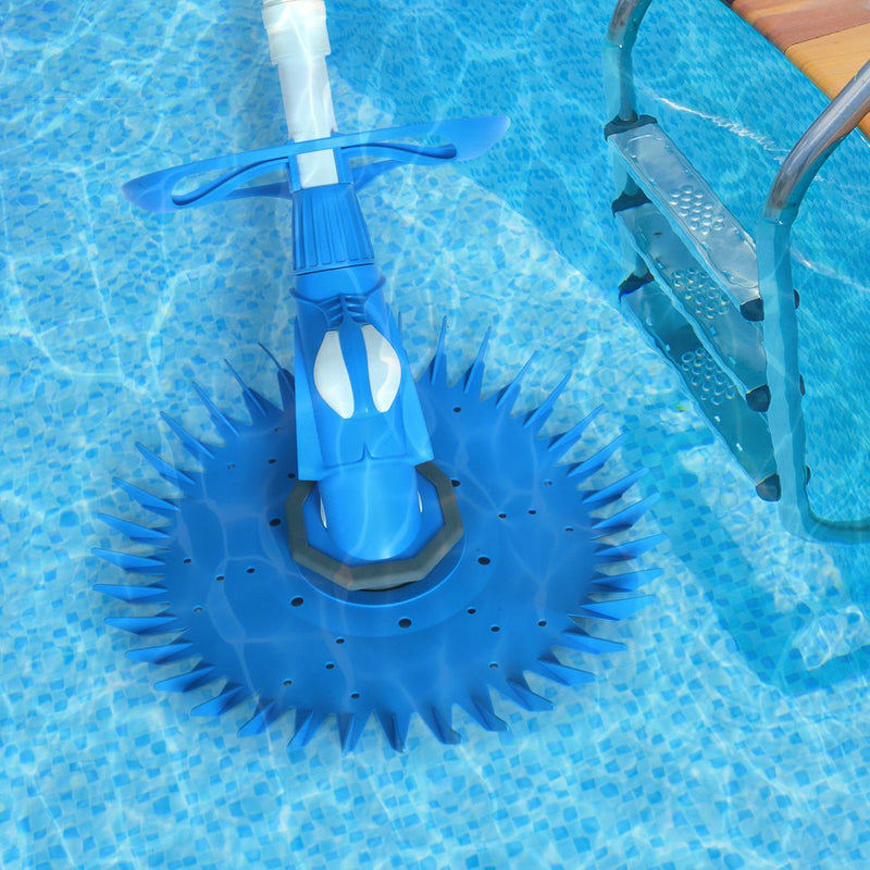 Swimming Pool Cleaner Automatic Floor Climb Wall Vacuum Hose 10M Suction Blue Payday Deals