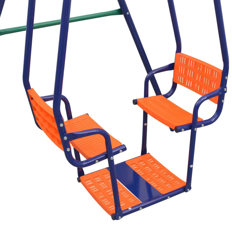 Swing Set with 5 Seats Orange Payday Deals