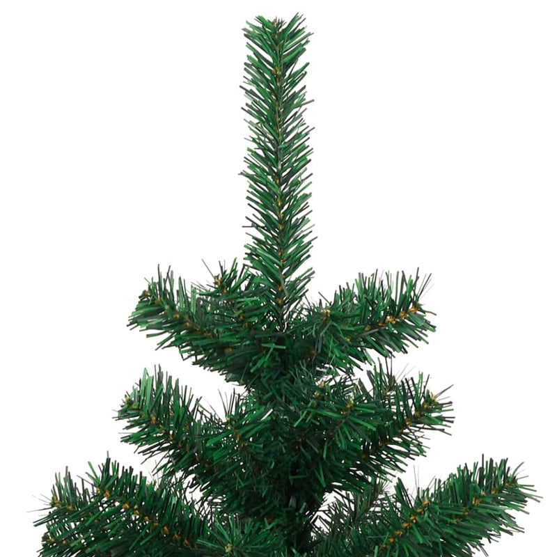 Swirl Christmas Tree with Stand and LEDs Green 180 cm PVC Payday Deals