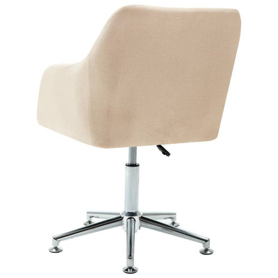 Swivel Dining Chair Cream Fabric Payday Deals