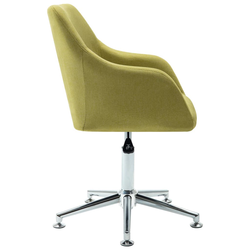 Swivel Dining Chair Green Fabric Payday Deals