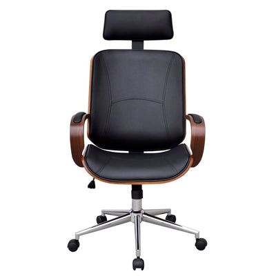 Swivel Office Chair with Headrest Bentwood Artificial Leather Payday Deals