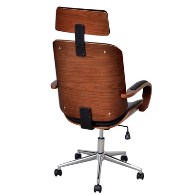 Swivel Office Chair with Headrest Bentwood Artificial Leather Payday Deals