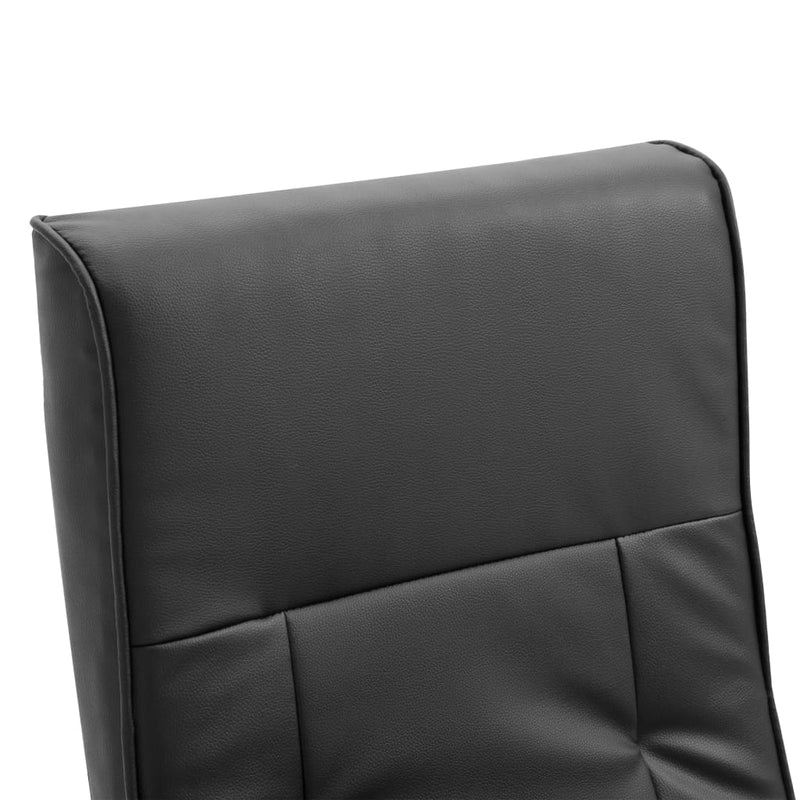 Swivel TV Armchair Black Faux Leather Payday Deals