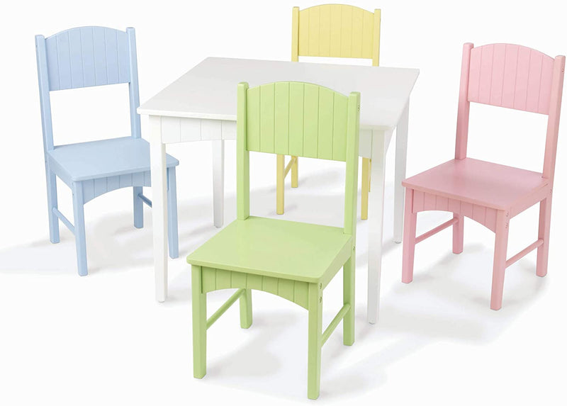 Table & 4 Pastel Chairs set for kids Payday Deals