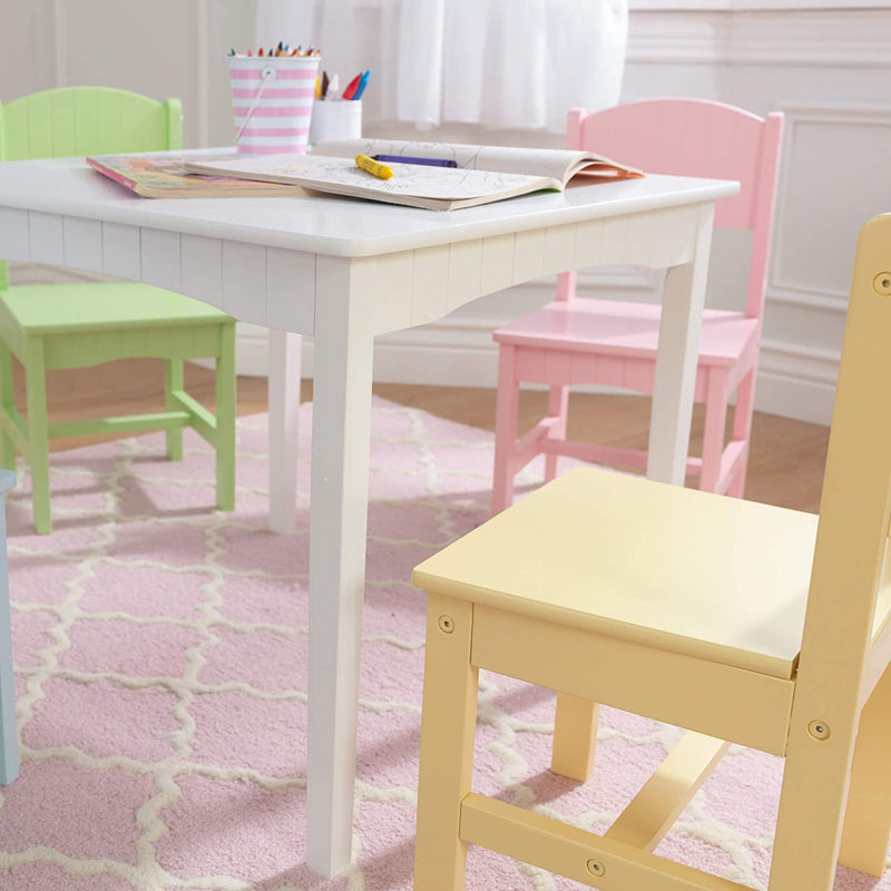 Table & 4 Pastel Chairs set for kids Payday Deals