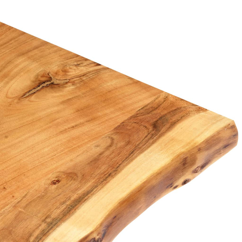 Table Top Solid Acacia Wood 100x(50-60)x2.5 cm Payday Deals