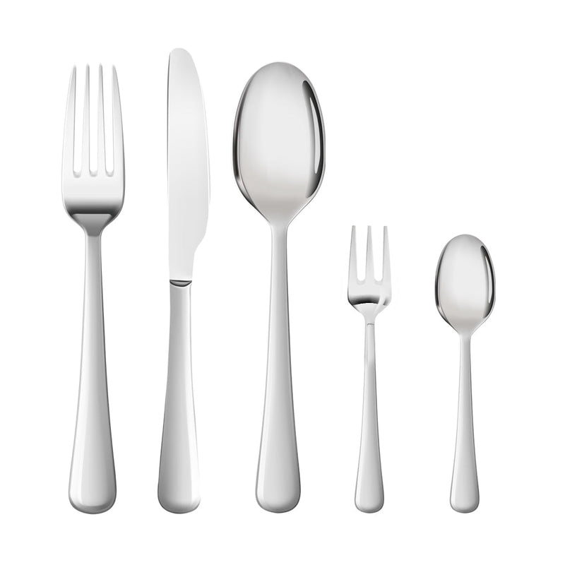 Tableware Cutlery Set Stainless Steel Knife Fork Spoon Kitchen Child Silver 60PC Payday Deals