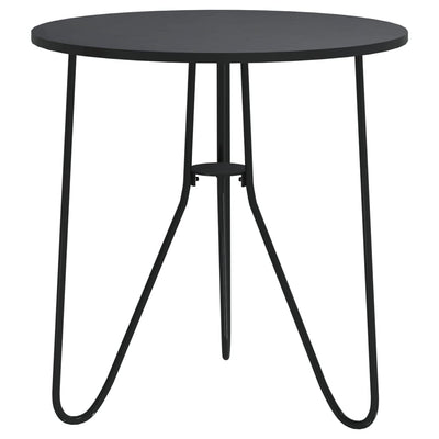 Tea Table Black 48 cm MDF and Iron Payday Deals