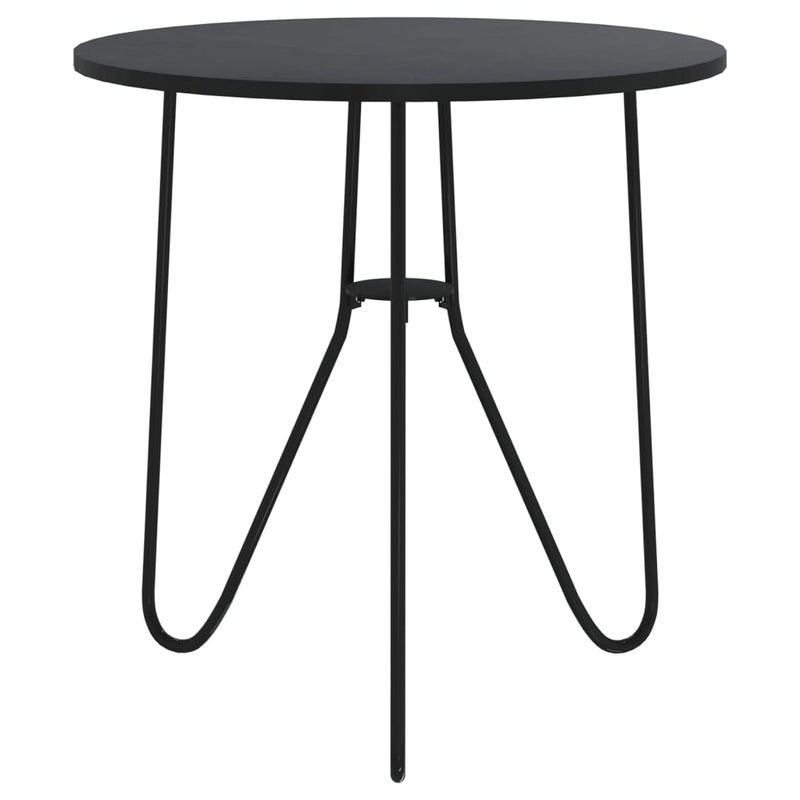 Tea Table Black 48 cm MDF and Iron Payday Deals