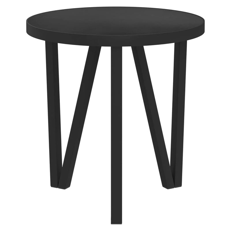 Tea Table Black Ø35 cm MDF Payday Deals