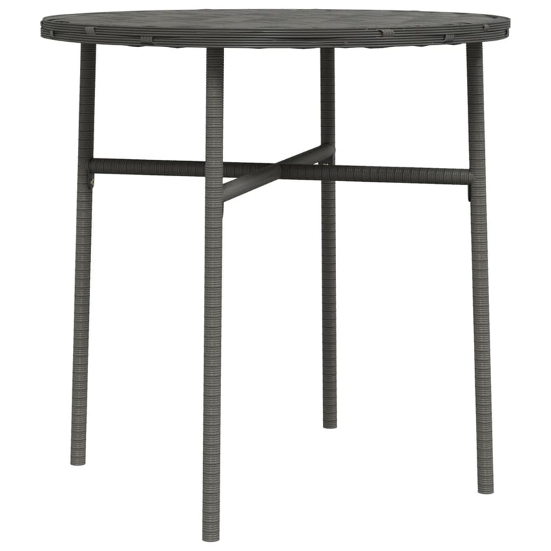 Tea Table Grey 45 cm Poly Rattan Payday Deals