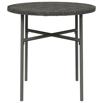 Tea Table Grey 45 cm Poly Rattan Payday Deals