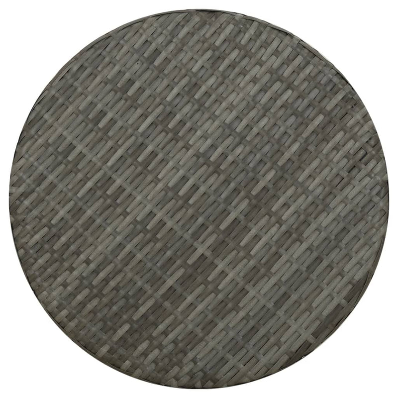 Tea Table Grey 45 cm Poly Rattan Payday Deals