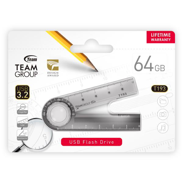 Team 193 USB3.2 Multifunction Flash Drive 64GB, Magnifier, Ruler, Protractor Payday Deals