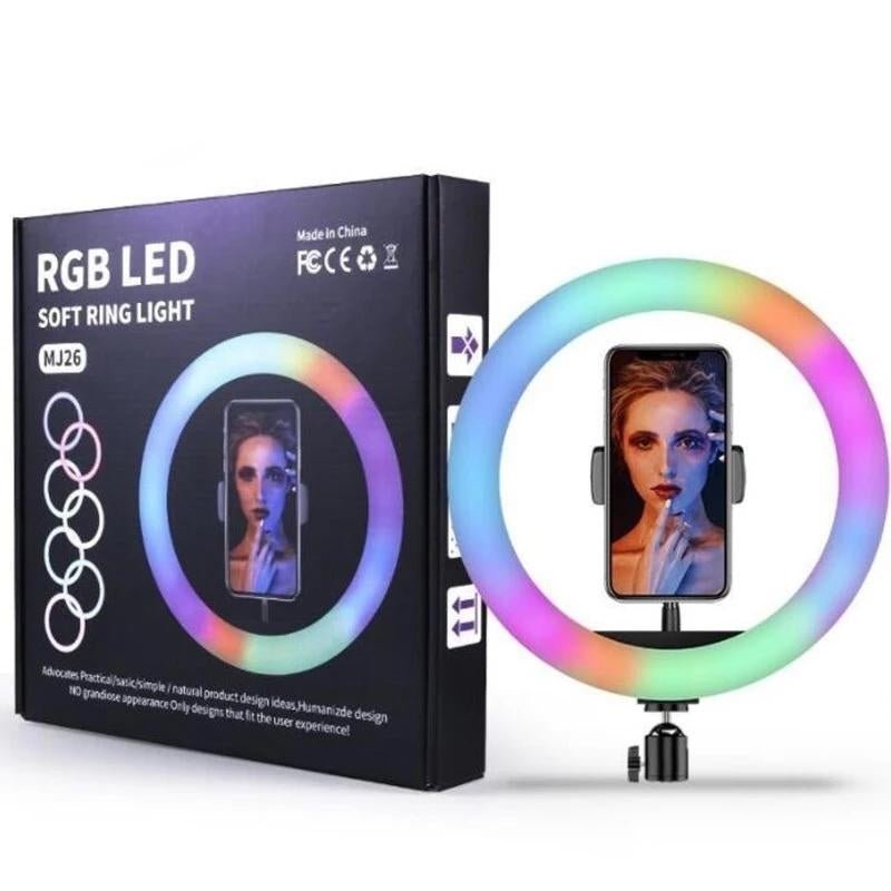 TEQ MJ26 RGB 10 inch LED Soft Ring Light Payday Deals