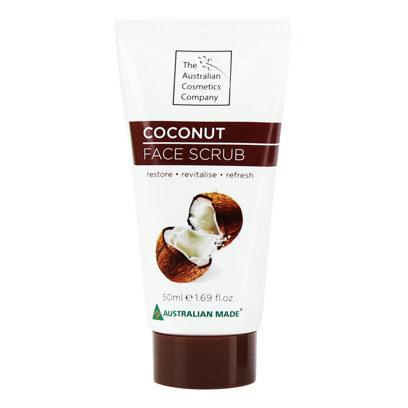 The Australian Cosmetic Company Face Scrub Mask Coconut 50ml Beauty Facial Care Payday Deals
