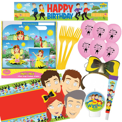 The Wiggles Emma 8 Guest Birthday Tableware Party Pack