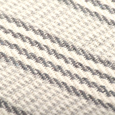 Throw Cotton Stripes 220x250 cm Grey and White Payday Deals