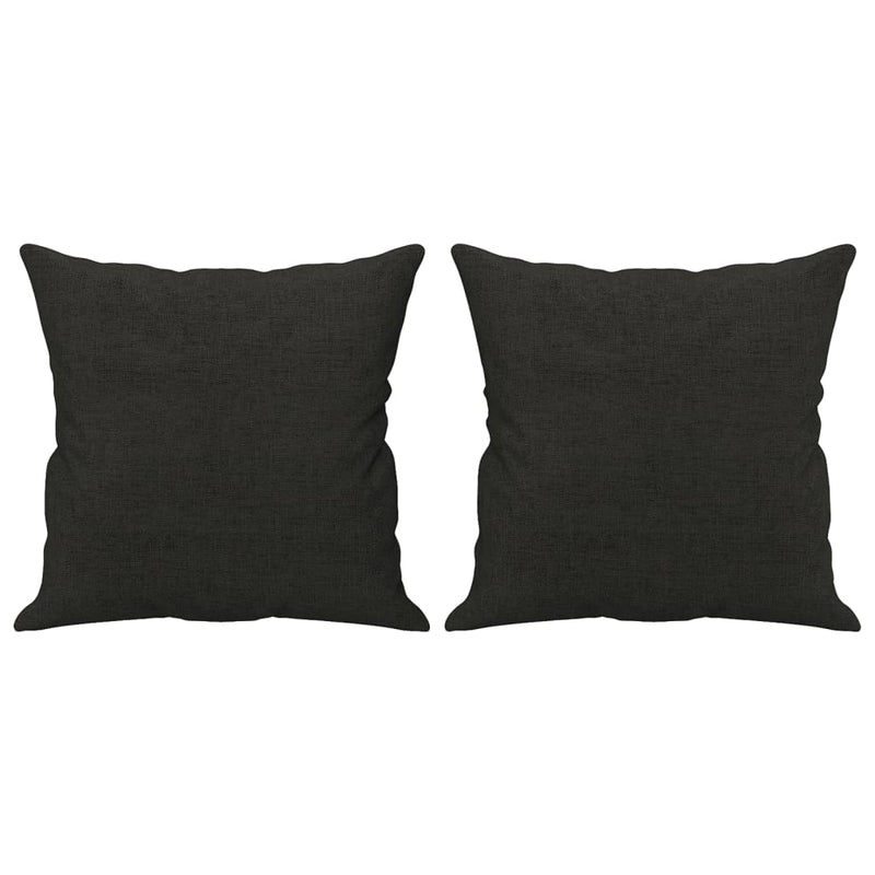 Throw Pillows 2 pcs Black 40x40 cm Fabric Payday Deals