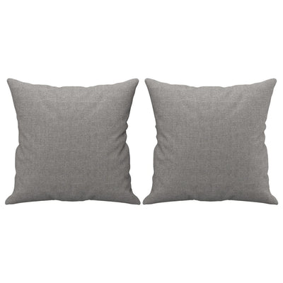 Throw Pillows 2 pcs Light Grey 40x40 cm Fabric Payday Deals