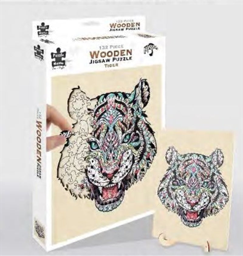 Tiger 132 Piece Wooden Puzzle Payday Deals