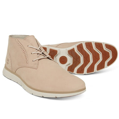 Timberland Men's Franklin Park Brogue Chukka Casual Shoes Boots - Light Beige Payday Deals