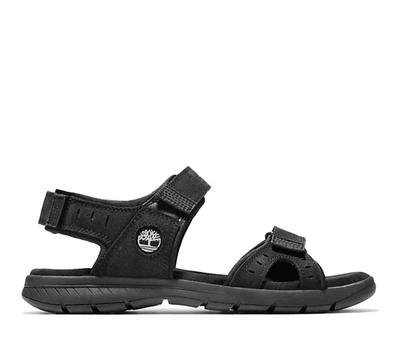 Timberland Men's Slip-On Leather Sandals Footwear - Black Nubuck Payday Deals