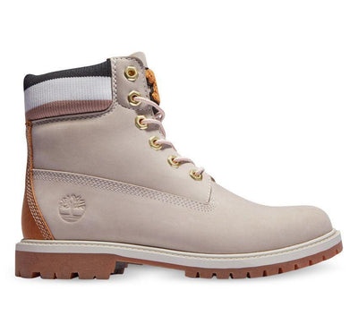 Timberland Womens 6-Inch Heritage Cupsole Waterproof Boots - Nubuck with Pink