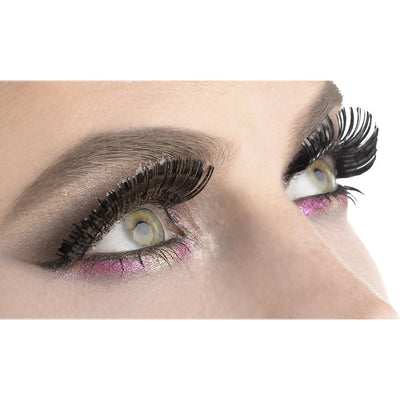 Tinsel Eyelashes Black Costume Accessory - 1 Pair Payday Deals