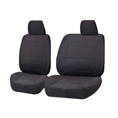 Seat Covers for ISUZU D-MAX 06/2012 - 2016 SINGLE CAB CHASSIS UTILITY FRONT BUCKET + _ BENCH CHARCOAL ALL TERRAIN