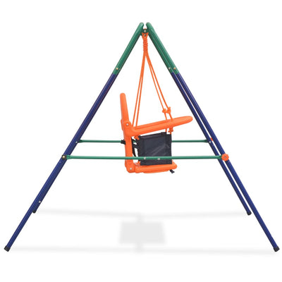 Toddler Swing Set with Safety Harness Orange Payday Deals