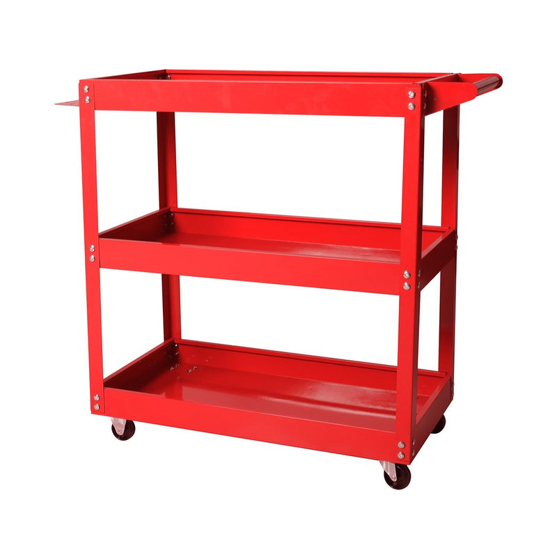 Tool Cart Trolley 3-Tier Toolbox Workshop Garage Storage Organizer Steel 150KG Payday Deals