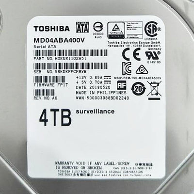 Toshiba Internal CCTV Hard Disk Drive 4TB