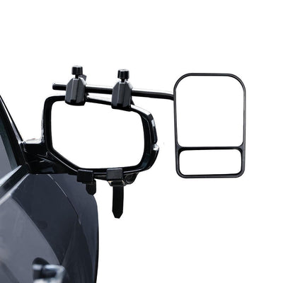 2x Towing Mirrors Pair Heavy Duty Multi Fit Clamp On Towing Caravan 4X4 Trailer Payday Deals