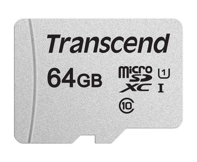 TRANSCEND TS64GUSD300S 64GB UHS-I U1 microSD w/o Adapter  (microSDHC I, C10, U1) Payday Deals