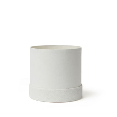 Tree Stripes Textured Base Pot - Arctic in Snow White Payday Deals