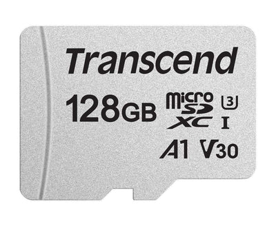 TS128GUSD300S  128GB UHS-I U3A1 microSD w/o Adapter (microSDXC I, U3, V30, A1)